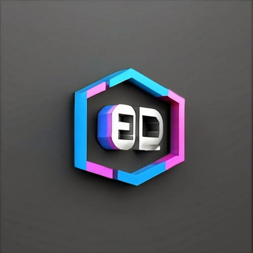 Prompt:   Offline logo  3d design