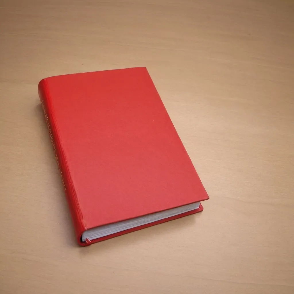 Prompt: handbook in red