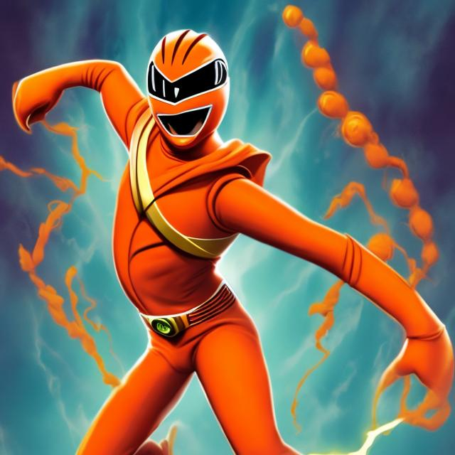 Prompt: cheeto power ranger
