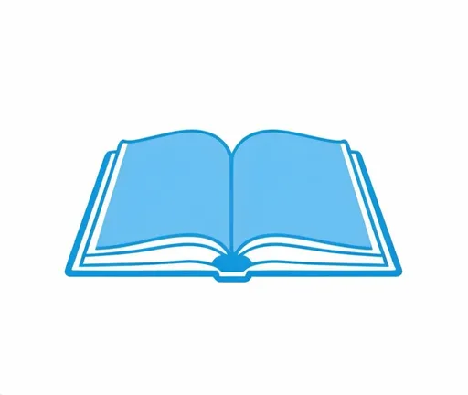 Prompt: (clip-art outline of an open textbook), blue outline, white background, (heavily stylized), vibrant colors, minimalistic design, clean lines, modern, bold shapes, crisp contrast, lively mood, simplistic, high quality, 4K, ultra-detailed, precise.