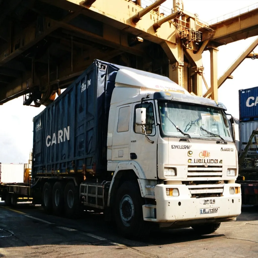 Prompt: Illustrated images for Cargo, Logistics website slideshow