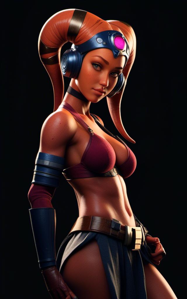 Prompt: <mymodel> Playful smile, Thin oval face, Red skin, accentuated curves, Small perky Chest, skinny, flirty, detailed texture, detailed eyes, hires, realistic lighting, 