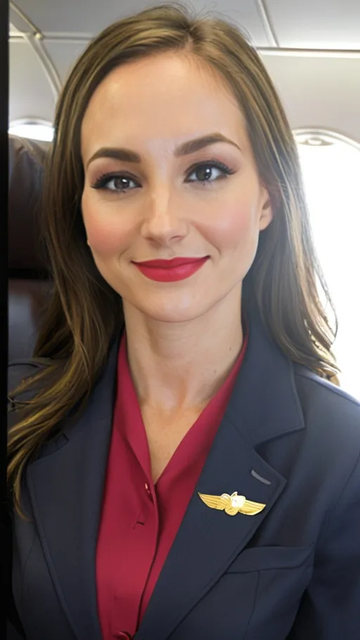 Prompt: Flight attendents uniform
