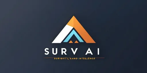 Prompt: create a logo for a company named "surv ai" that combines elements of land surveying and elements of artificial intellgience