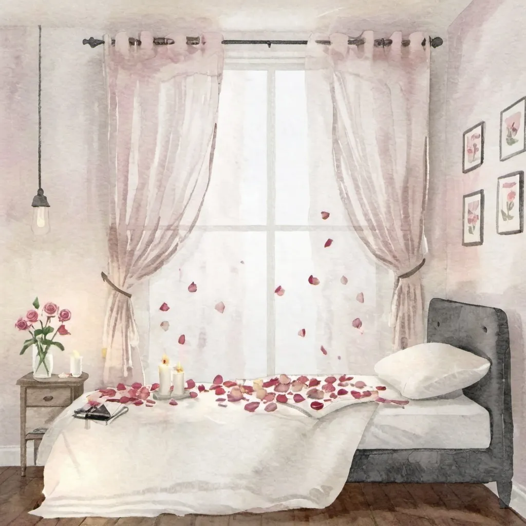 Prompt: chill bedroom lover romantic