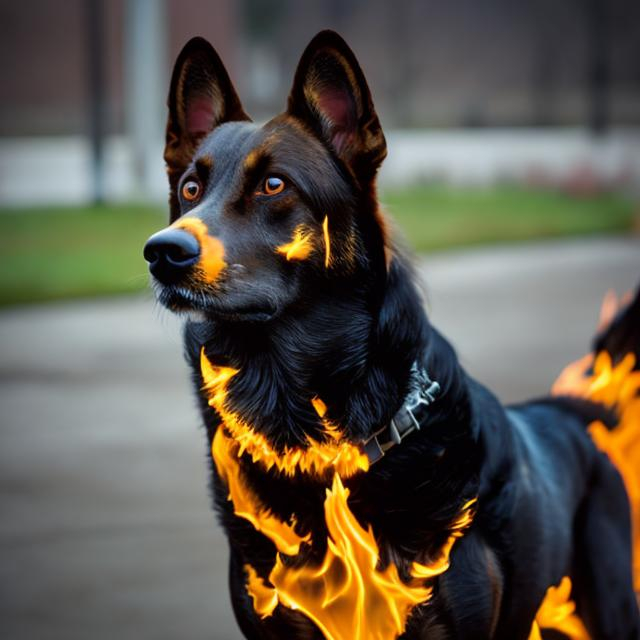 Prompt: fire dog

