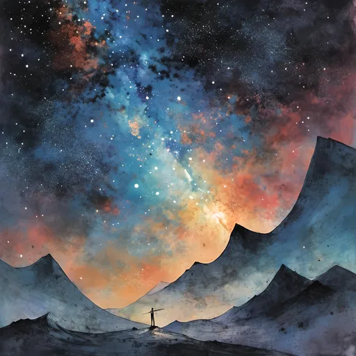 Prompt: <mymodel> painting of the milky way 
