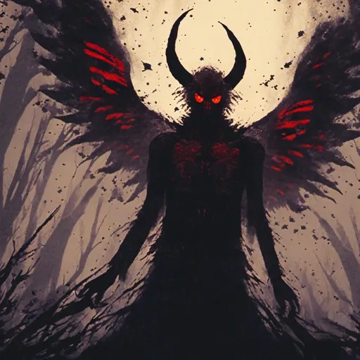 Prompt: <mymodel>Mothman in cinematic lighting, post-processed 35mm film, live-action, best quality, stunning, atmospheric, dramatic, color graded, epic, masterpiece, detailed wings, intense gaze, mysterious silhouette, haunting, dark tones