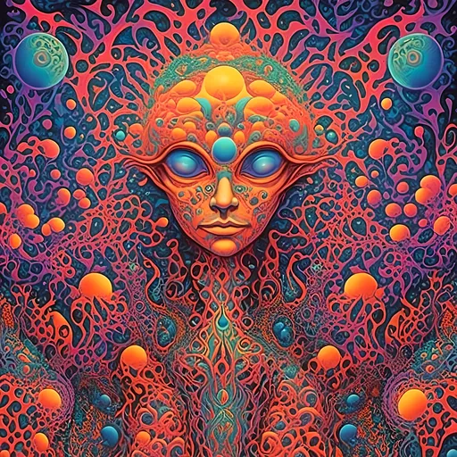 Prompt: <mymodel>Detailed digital art of mystical DMT machine elves, vibrant and psychedelic colors, intricate fractal patterns, surreal and otherworldly atmosphere, high quality, digital rendering, psychedelic, mystical, intricate details, surreal, vibrant colors, intricate fractals, mystical atmosphere, digital art, detailed, otherworldly
