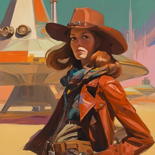 Prompt: <mymodel>Roy Schnieder starship cowboy captain, glorious interstellar mission gargantua, pulp sci-fi aesthetic, taschen, TIFF