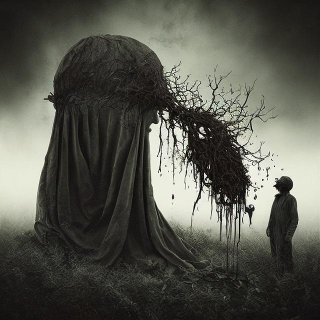 Prompt: Dark, twisted & surreal Art