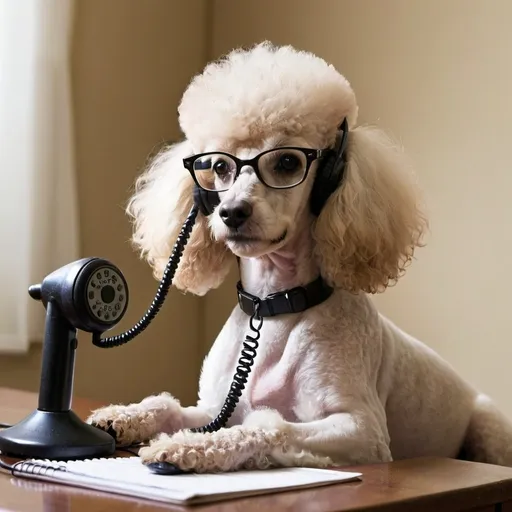 Prompt: poodle telemarketers