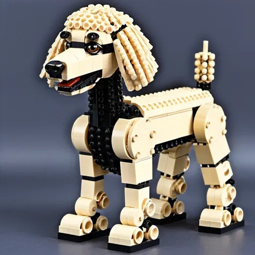 Prompt: lego technic poodles