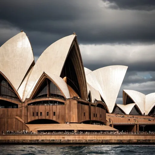 Prompt: Steampunk Sydney Opera House