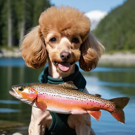 Prompt: Trout-poodle