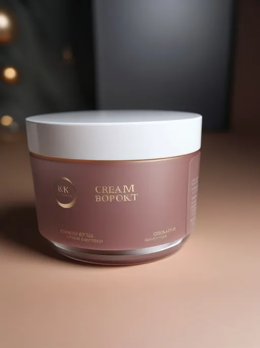 Prompt: Cream bottle, elegant design for skin whitening cream, soft and luxurious textures, muted color palette with gentle pastel tones, high-end and modern branding, minimalistic label presentation, reflecting elegance, against a softly blurred background that enhances product appeal, emphasizing cleanliness and sophistication, ultra-detailed, 4K quality, perfect for marketing materials.