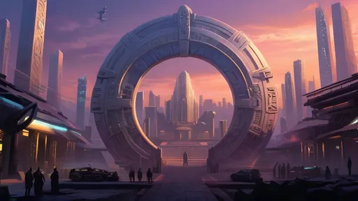 Prompt: anunnaki city of eridu, celtiberian, celtic gods, cyberpunk, tech noir, summer twilight
