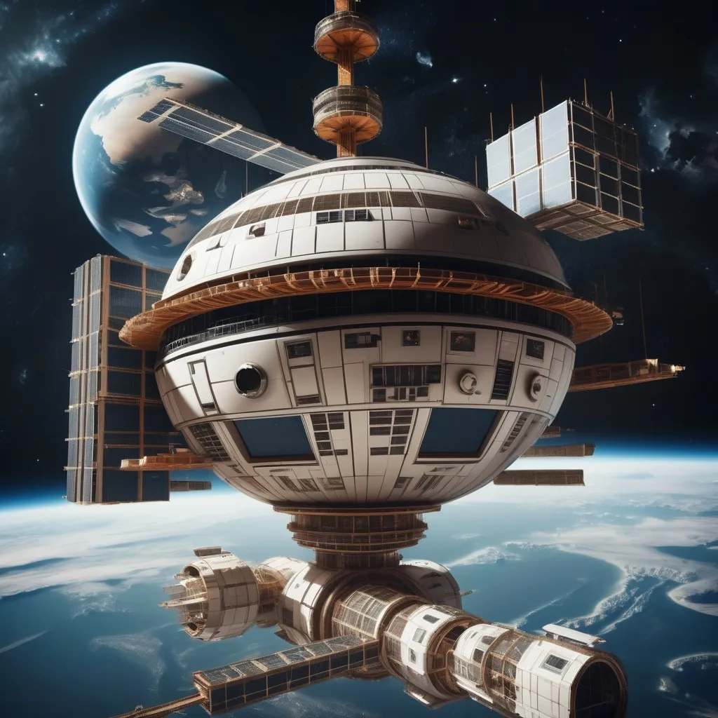 Prompt: renaissance city space station 
under construction in outer space,
Dutch old master style image

