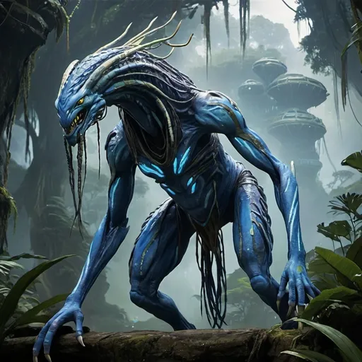 Prompt: Ikran Pandora avatar creature 