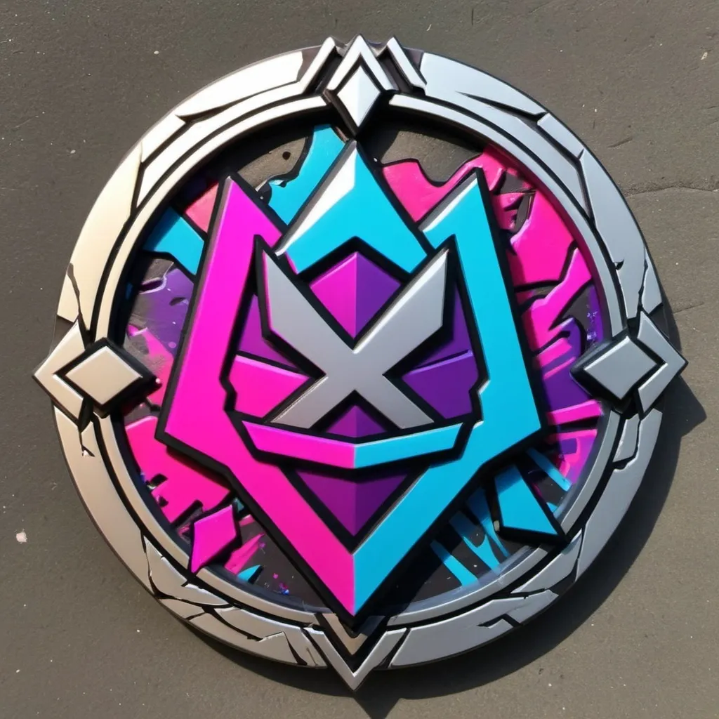 Prompt: Fortnite wrecked medallion custom for female