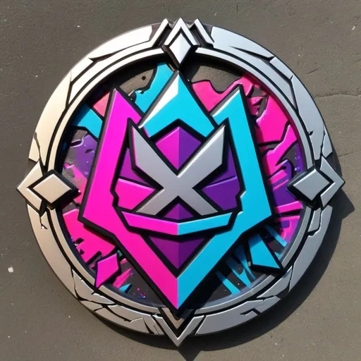 Prompt: Fortnite wrecked medallion custom for female