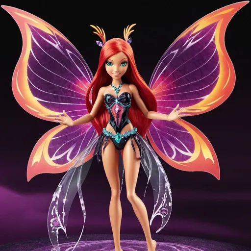 Prompt: Winx dark flame Crystal Sirenix