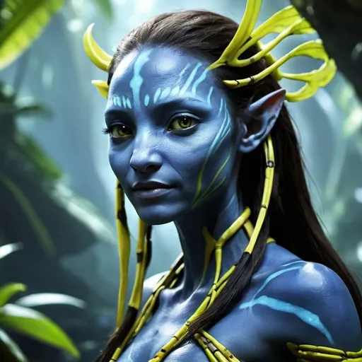 Prompt: Na'vi pandora avatar female beautiful