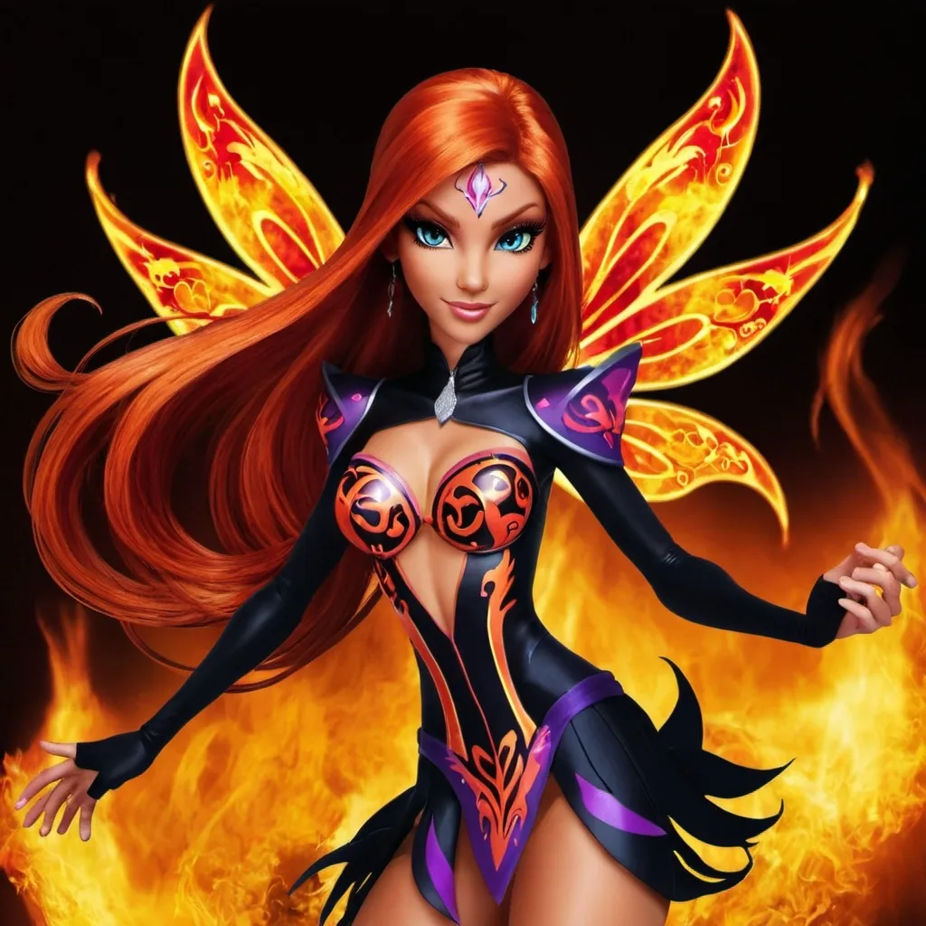 Prompt: Winx dark flame Paintix