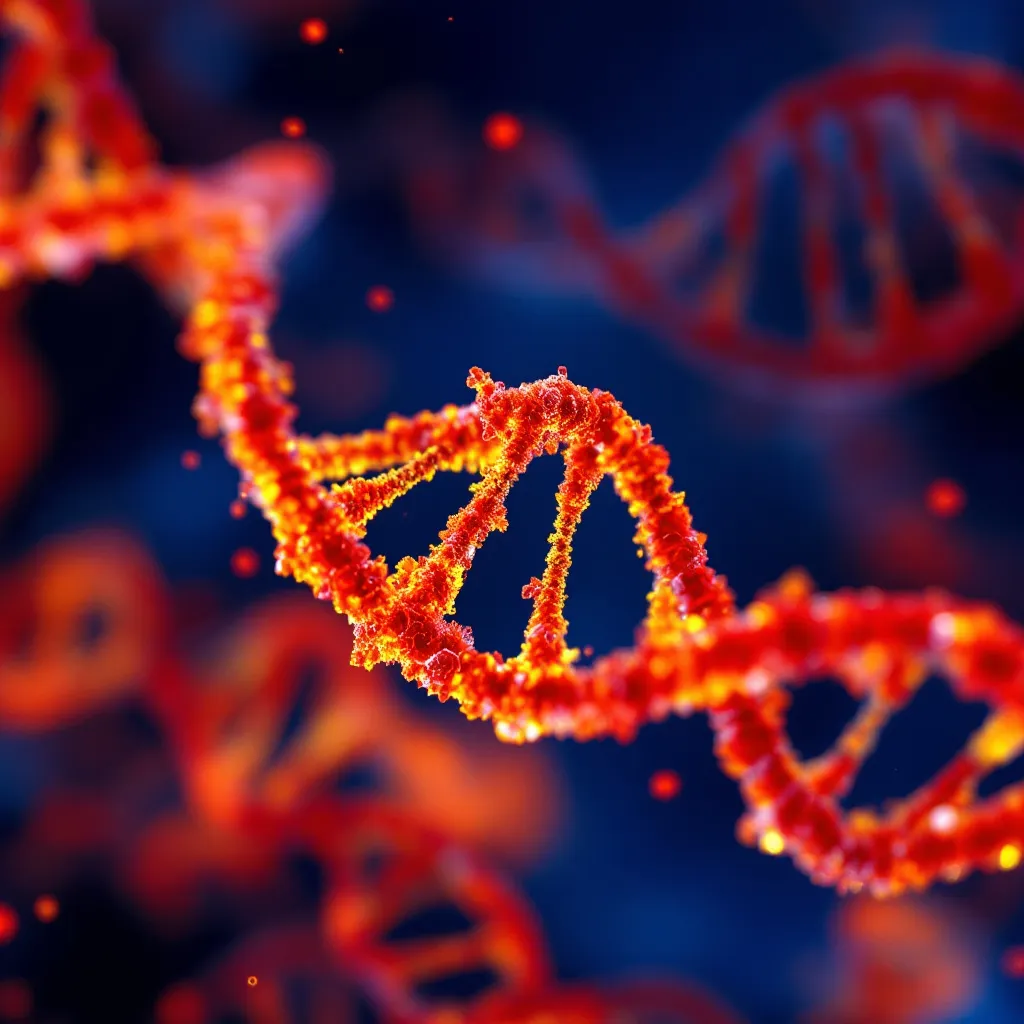 Prompt: DNA ACID CRYSTALS 