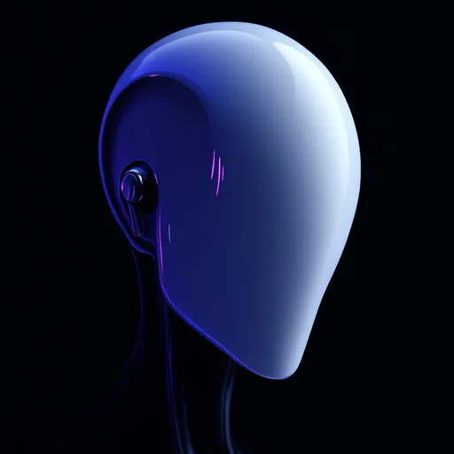 Prompt: slender man's head silhouette, white and shiny, wearing apple AirPods, minimalistic design, modern aesthetic, stark contrast, high-gloss finish, captivating composition, smooth contours, vibrant accents, dynamic lighting, elegant shadows, ultra-detailed, HD quality, contemporary abstraction, evoking mystery and intrigue.