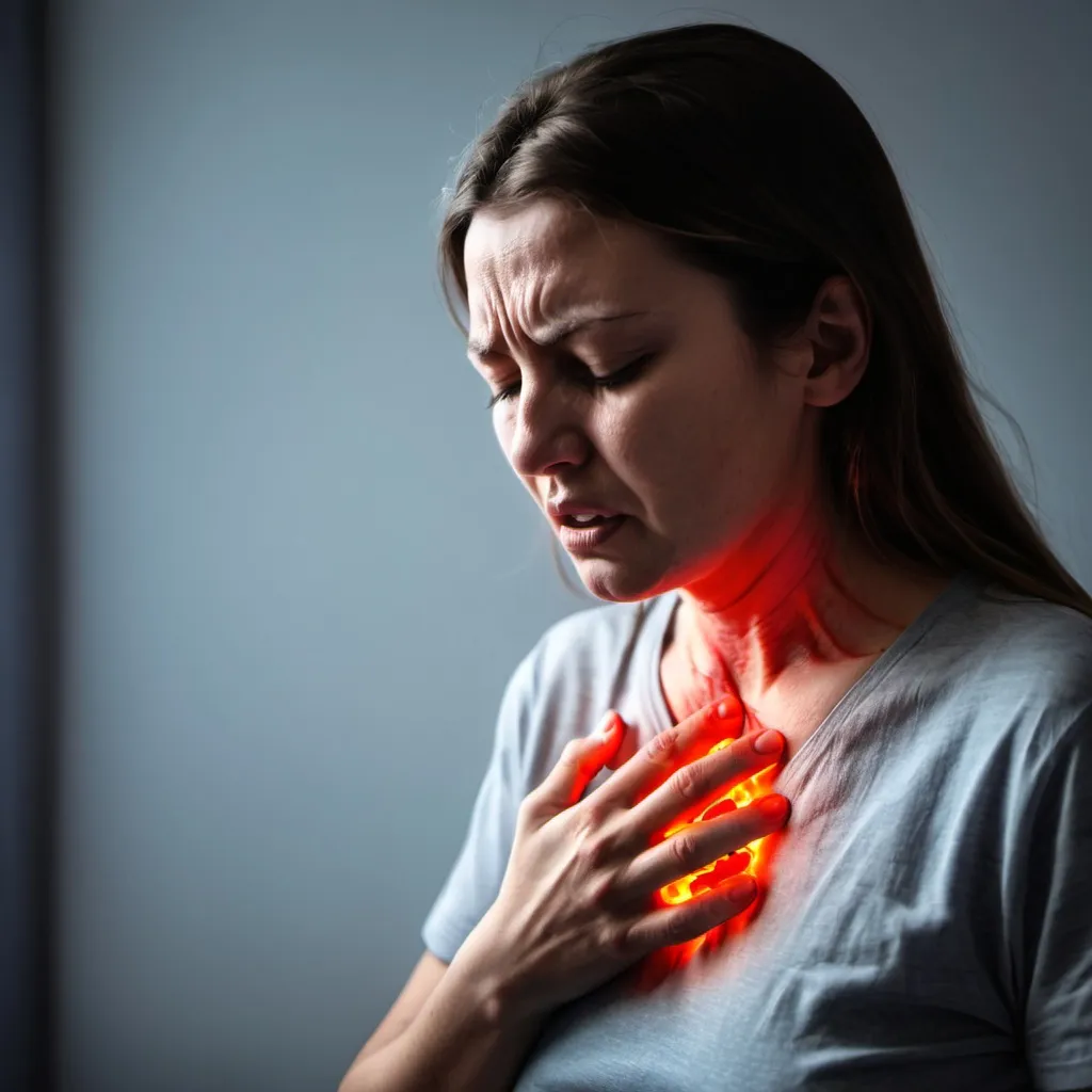 Prompt: Person experiencing heart pain


