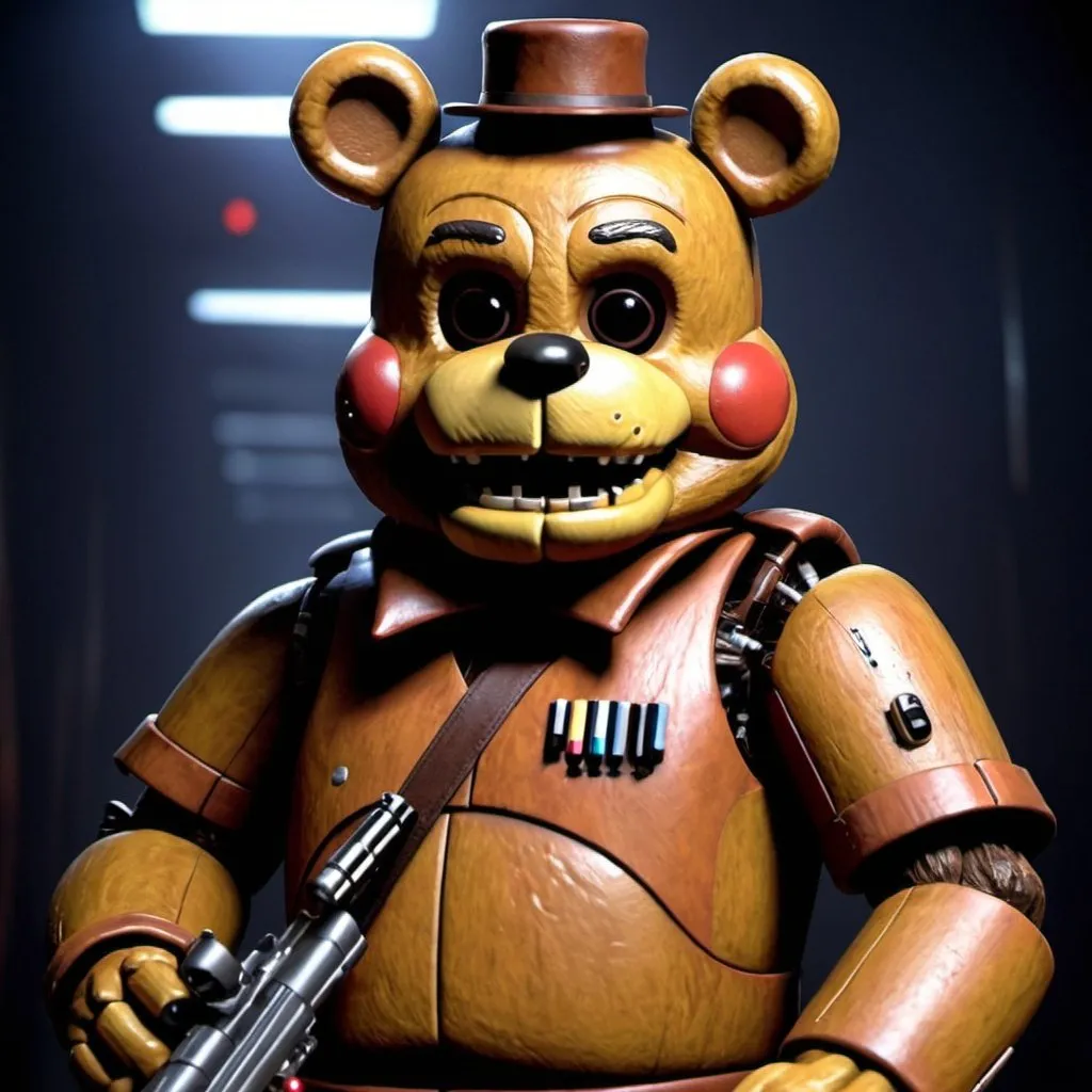 Prompt: freddy Fazbear Star Wars