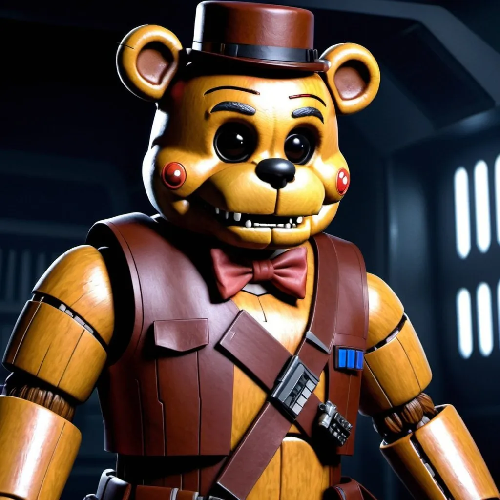 Prompt: freddy Fazbear Star Wars