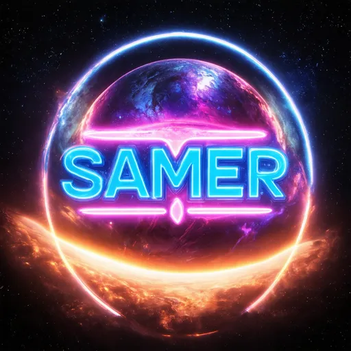 Prompt: SAMER HOURI
background universe space
NEON LOGO