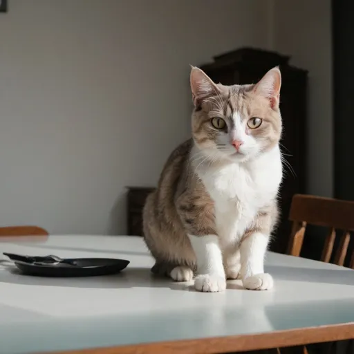 Prompt: A Cat on the table
