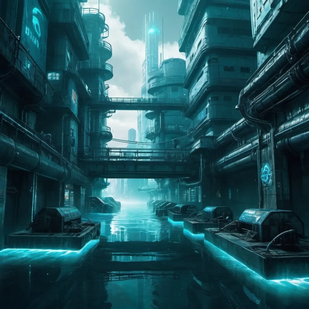 Prompt: Water cyberpunk