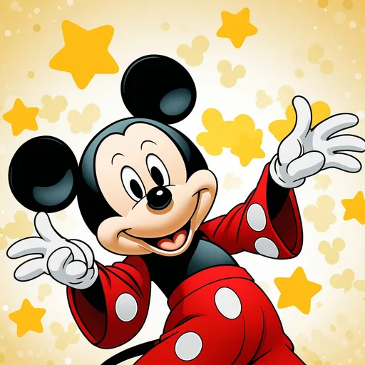 Prompt: Happy Micky mouse 