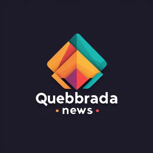 Prompt: criar imagem de logo de empresa será um aplicativo que trará notificacoes pros clientes de forma descontraida 
com nome Quebrada News 
