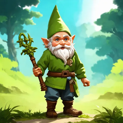 Prompt: A Gnome Druid