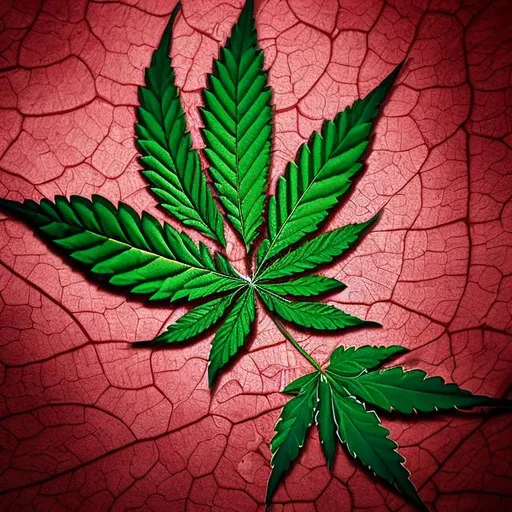 Prompt: A Marijuana leaf, a rose, a scorpion with an image of the outline of durango Mexico 
