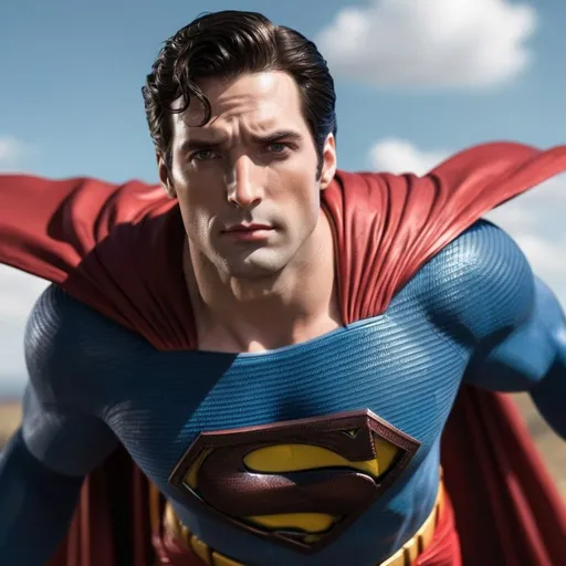 Prompt: david corenswet as superman realistic cinematic masterpiece