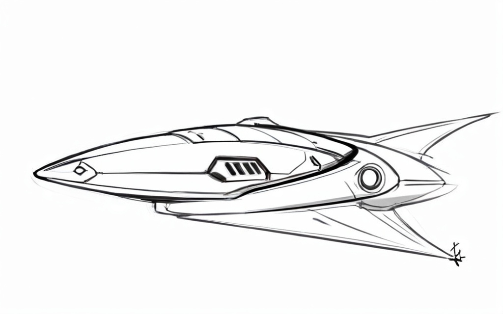 Prompt: space ship concept art, ratchet and clank style. 