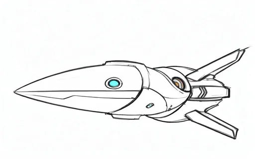 Prompt: space ship concept art, ratchet and clank style. 