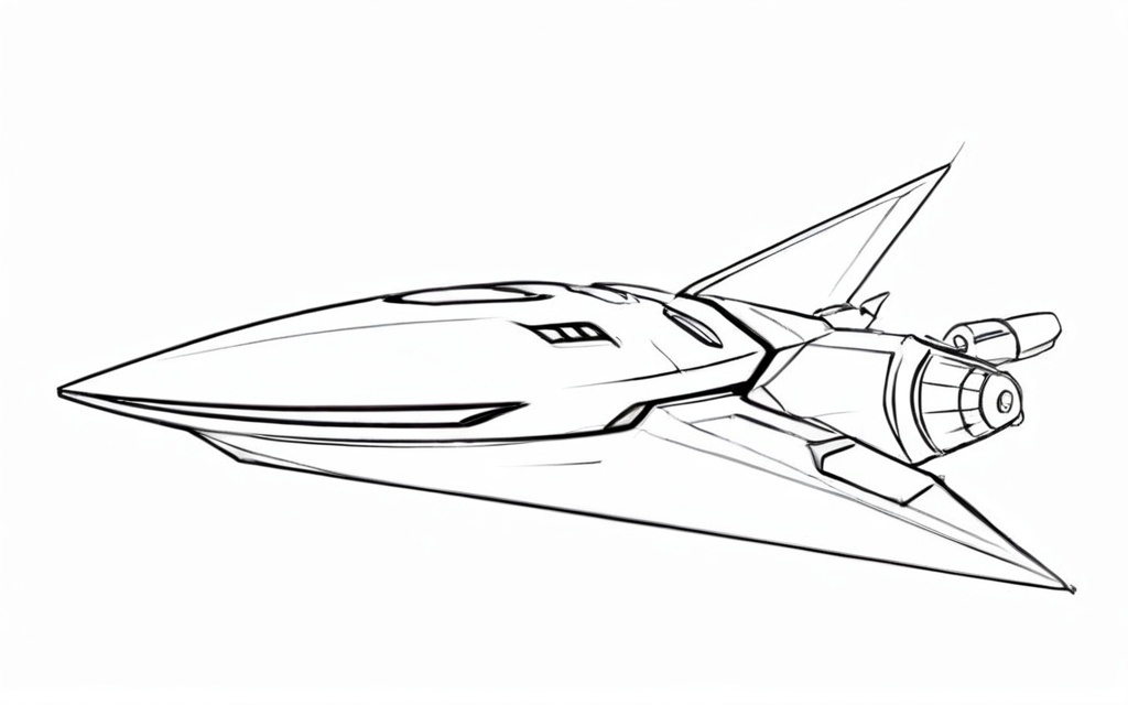 Prompt: space ship concept art, ratchet and clank style. 