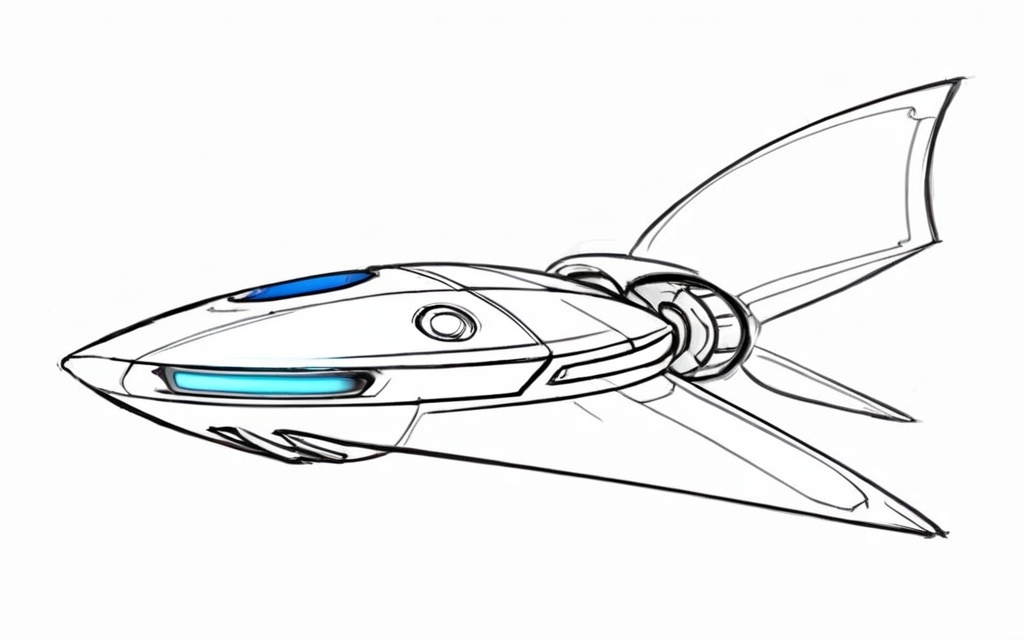 Prompt: space ship concept art, ratchet and clank style. 