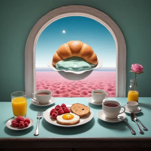 Prompt: Surreal breakfast