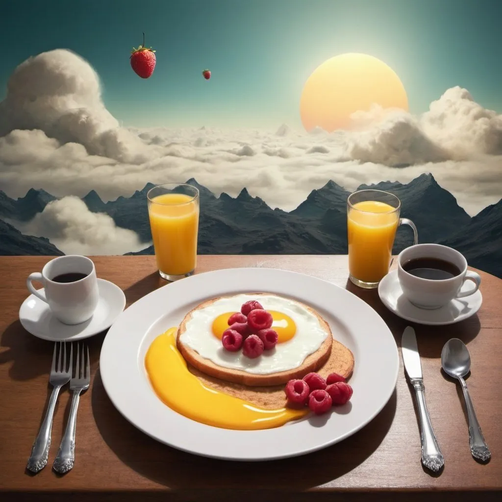 Prompt: Surreal breakfast