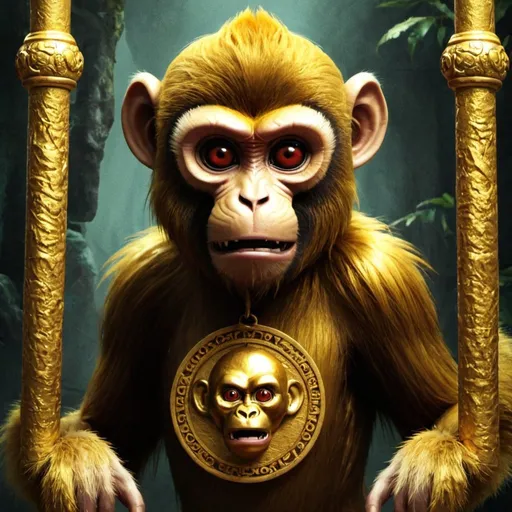 Prompt: Curse of the golden monkey 
