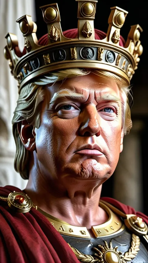 Prompt: Donald Trump as Roman emperor. Photorealistic 