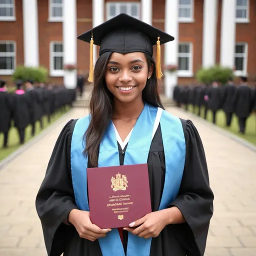 Prompt: Female graduated from UK country 